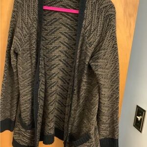 Cozy Black and Brown Women's Sweater